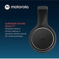 thumbnail image 4 of Motorola Bluetooth Wireless Headphones with Microphone, Moto XT220 Over-Ear Headphones in-Line Control for Calls - Foldable Head Phones, Adjustable Headband - Dynamic Bass, Clear Sound - Black, 4 of 6