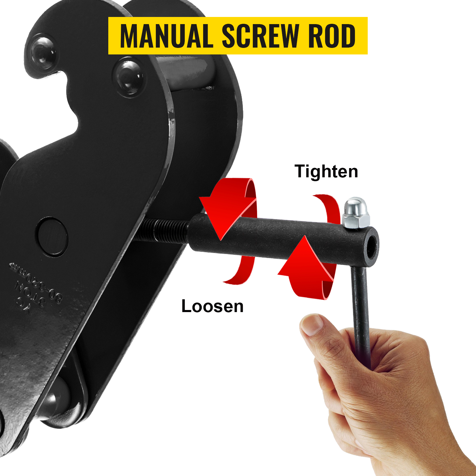Heavy Duty Vertical Beam Clamp 2 Ton 4400 Lbs Capacity Bekith 2 Ton ...
