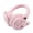 Light Pink One Size, variant on Embroidery Bear Shape Elastic Cute Non-slip Women Earmuffs Winter Soft Thickened Plush Headband Ear Warmer