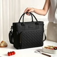thumbnail image 5 of AUXDIQ 11L Insulated Cooler Bag Leakproof Cooling Tote Thermal Lunch Bag Black, 5 of 6