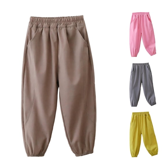 Byoo Drawstring Cargo Shorts for Kids Solid Loose Fit Casual Shorts Outdoor Bottoms,Coffee