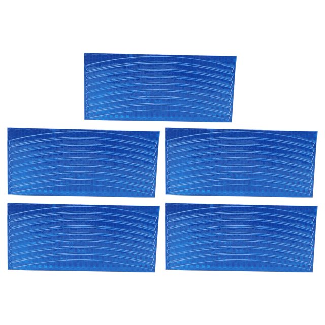 Bike Wheel Rim Stickers,5pcs/set Mountain Bike Reflective Mountain Bike Reflective Stickers Reflective Wheel Rim Stripes Highly Versatile