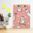 thumbnail image 6 of FMSHPON Unicorns Clipboard Hardboard Wood Nursing Clip Board and Pull for Standard A4 Letter 13x9 inches, 6 of 8