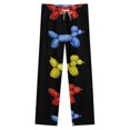 thumbnail image 4 of Balloon Dogs, Black Background Winter Female Pants Flannel High Waist Women Pants Lady Warm Straight Leg Plush Trousers, 4 of 7