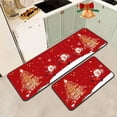 thumbnail image 2 of PLPPYFS Christmas Kitchen Rugs, Set of 2 Kitchen Floor Mat Christmas Decorations for Home, Non-Slip Anti Fatigue Kitchen Mats, for Christmas Kitchen Decor Laundry Office Sink 16"x47"+16"x24", 2 of 5