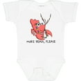 thumbnail image 3 of Inktastic More Beads, Please Cute Mardi Gras Crawfish Boys or Girls Baby Bodysuit, 3 of 5