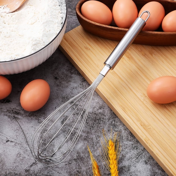 STOBOK mixing whisk Whisk Stainless Steel Egg Beating Kitchen Tool Cooking 1Pcs
