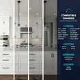 thumbnail image 5 of Luxrite 3 Inch Square Gimbal Recessed LED Lights 8W 5 CCT Selectable 2700K-5000K 600LM Dimmable Damp Rated, 5 of 7