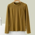 thumbnail image 3 of STETMN Women's Fall Ribbed Knit Tops Casual Crew Neck Solid Shirt Loose Soft Layer T-Shirt, 3 of 4