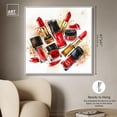 thumbnail image 5 of Lipstick and Nail Polish Collection Canvas Glam Art Prints by Art Remedy, White Frame, 40" x 40", 5 of 7