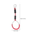 thumbnail image 2 of UPGRATOR 2Pcs Red Gymnastic Rings for Children Climbing Exercise Equipment Backyard Adventure Set, 2 of 8