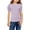 Purple-a, variant on Little Girls Puff Short Sleeve Shirts Summer Ribbed Knit Crewneck T Shirt Tops Tee Girls Ruffle Sleeve Shirts Summer Cute Blouse for Spring Summer(White-a,4-5 Years)