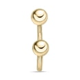 thumbnail image 3 of 14 Gauge 14k Yellow Gold Circular Horseshoe Barbell Lip Eyebrow Belly Nipple Ring 1/2 Inches by Lavari Jewelers, 3 of 7