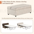 thumbnail image 5 of Harper & Bright Designs Twin Size Folding Ottoman Sleeper Bed with Mattress, Fold Out Sleeper Sofa Bed, Convertible Ottoman into Sofa Bed for Living Room Small Apartment Office, Light Gray, 5 of 17