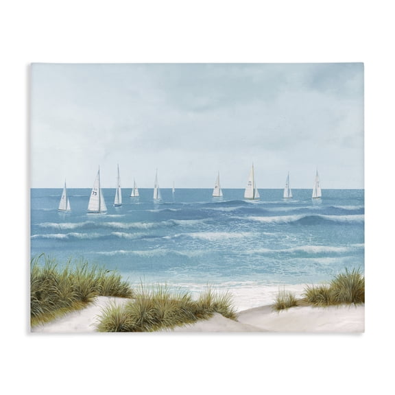 Stupell Industries Traditional Sail Away Seaside Boats Canvas Art, 20 x 16, by Lorenzo Collective