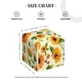 thumbnail image 4 of Lsque Sunflowers And Butterflies Printed Tissue Box Cover Holder, Facial Paper Organizer Dispenser,Square with Bottom Belt, PVC Leather Decorative Organizer, 4 of 8