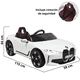 thumbnail image 5 of Montable eléctrico JOYKOO para niños BMW Deportivo Control remoto 12v blanco, 5 of 7