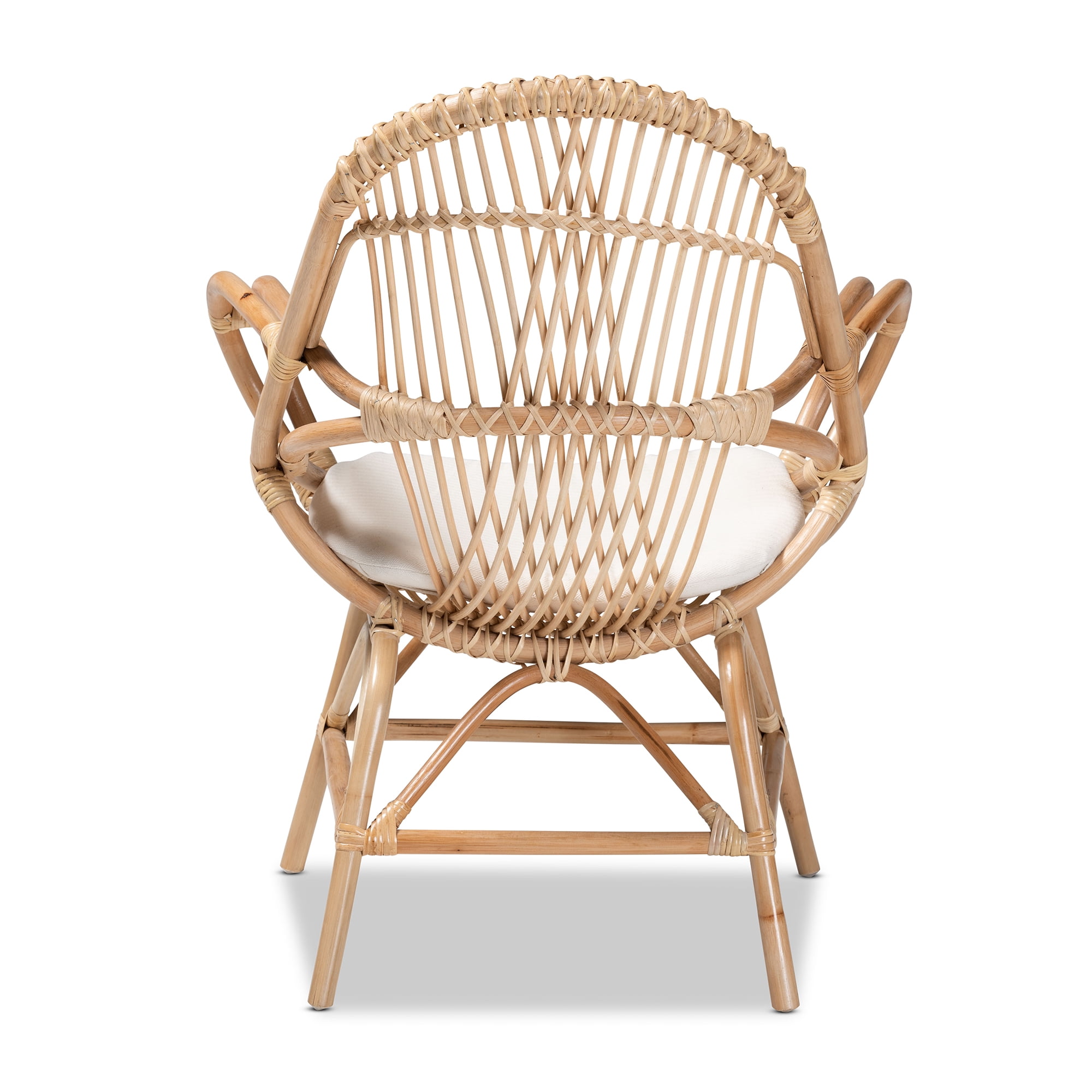 bali & pari Jayden Club Chair, Natural Brown