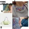 thumbnail image 4 of PH Acrylic Linking Rings 240pcs 8 Colors Quick Link Connectors 30mm Colorful Round Open Linking Rings for DIY Purse Bag Eyeglass Chain Pocket Chain Jean Chain DIY Craft Making Multi-color, 4 of 7
