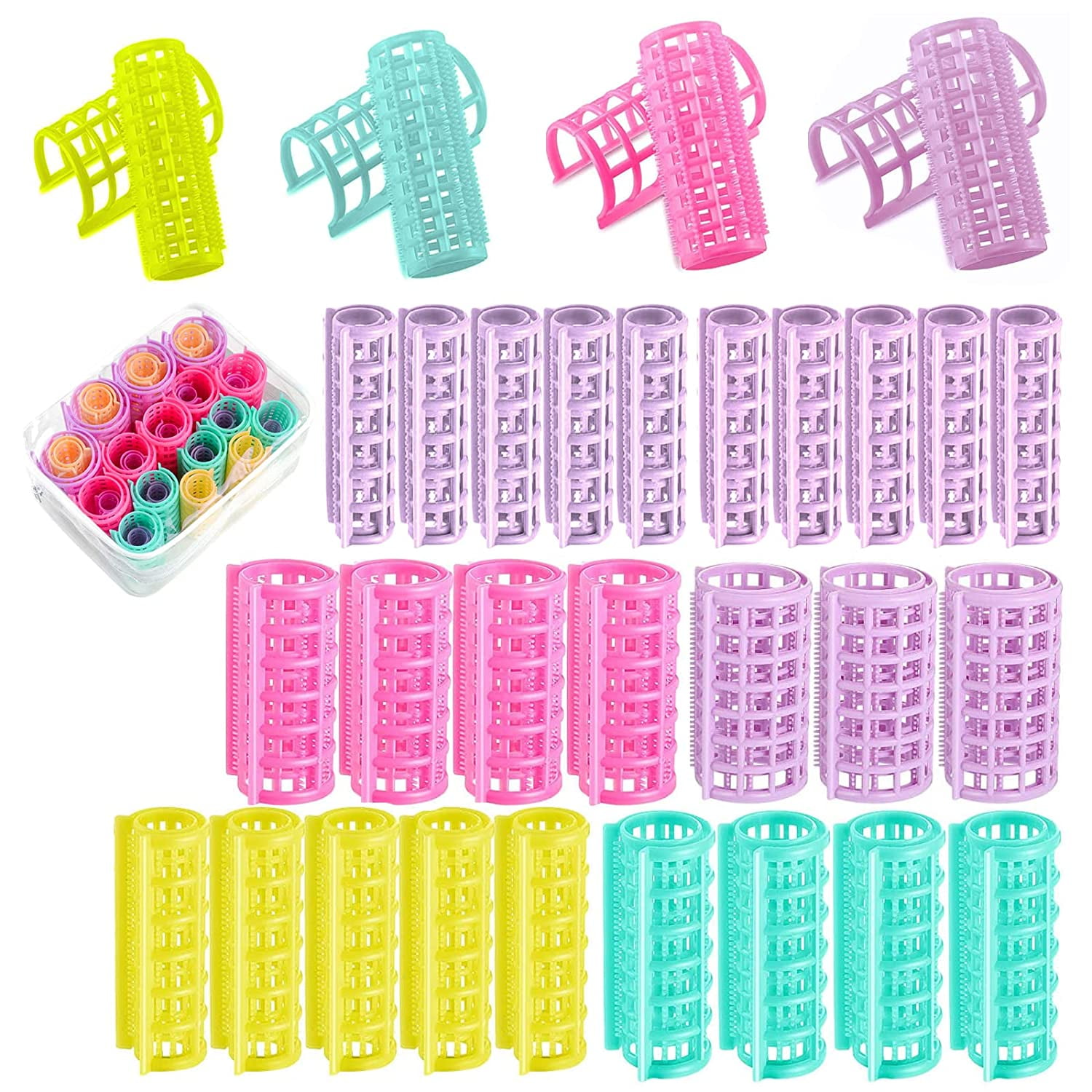 30 Self Holding Hair Rollers for Easy DIY Hairdressing 5 Sizes in Nepal at NPR 5607, Rating 5