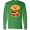 Kelly Green, variant on Inktastic Hamburger Kawaii Long Sleeve T-Shirt