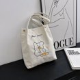 thumbnail image 1 of Bolso de pana artístico de primavera y verano, bolso de hombro para mujer, bolso de estudiante de estilo universitario, bolso de pana de moda para mujer, 1 of 6