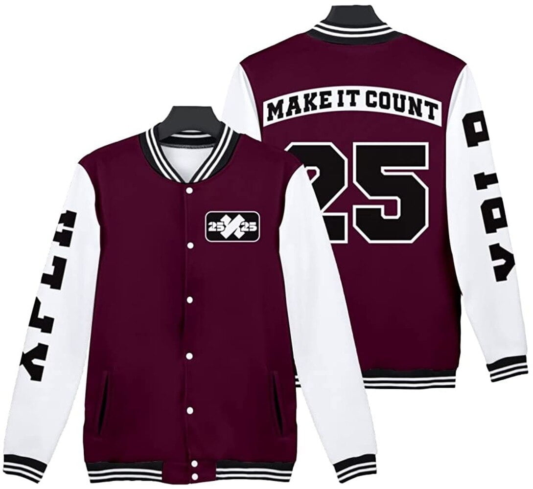 XPLR Maroon Letterman Jackets Merch 