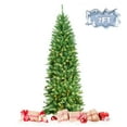 thumbnail image 1 of Patiojoy 7FT Pre-lit Hinged Artificial Pencil Fir Christmas Tree with UL-listed Lights, 1 of 10