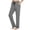 Dark Grey, variant on Women Yoga Sweatpants Pajama Wide Leg Cotton Drawstring Lounge Pants Leisure