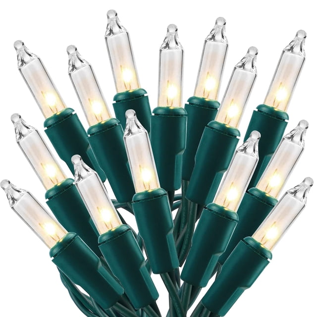 Luces navideñas LJLNION, 150 unidades, 8,9 m, blanco cálido, 120 V