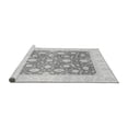 thumbnail image 2 of Ahgly Company Machine Washable Indoor Square Abstract Gray Modern Area Rugs, 4' Square, 2 of 4