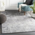 thumbnail image 3 of Mark&Day Area Rugs, 8x10 Le Robert Modern Abstract Marble Silver Gray Area Rug, White Grey Marble Swirl Carpet for Living Room, Bedroom or Kitchen (7'10" x 10'3"), 3 of 6