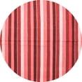 thumbnail image 1 of Ahgly Company Indoor Round Abstract Red Contemporary Area Rugs, 6' Round, 1 of 4
