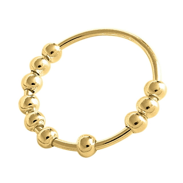 crativent Ring Beaded Finger Rings Lovely Portable Fidget Rings Lightweight Finger Ring Waterproof Wear-resistant Jewelry Women Type 9