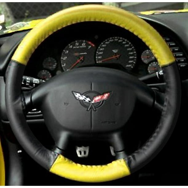 Corvette Steering Wheel Cover EuroStyle TwoTone 19972004 C5 & Z06