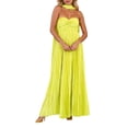 thumbnail image 1 of Vestido sexy sin tirantes y con espalda descubierta para mujer, de cintura alta y largo, con detalle de pañuelo., 1 of 8