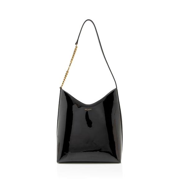 Pre-Owned Saint Laurent Patent Leather Rendez-Vous Hobo