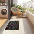 thumbnail image 4 of Yayeee Doormat for Indoor Entrance 32" x 20" Non Slippery Floor Rug, Black Neon Lightning, 4 of 8