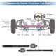 thumbnail image 4 of Kit de 2 Pcs de Extremos de Barra de Dirección Interior Frontal para Jeep Liberty No.EV800416, 4 of 7