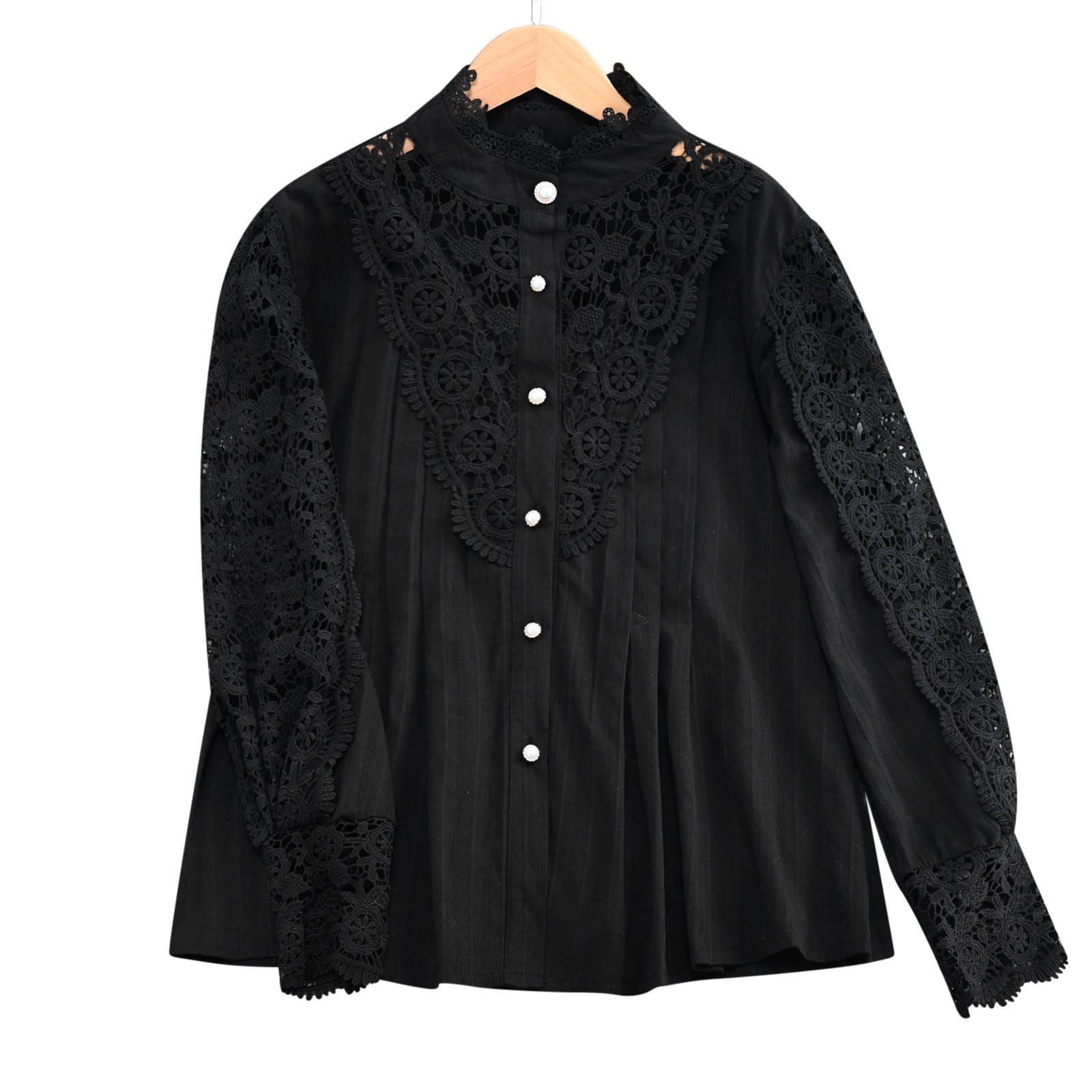 Arnsht Puffy Long Sleeve Lace Shirts for Women Elegant Dressy