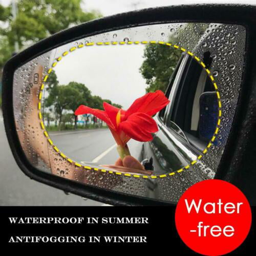 2Pcs Car Rearview Mirror Waterproof Anti-Fog Rain Proof Side Window Glass Film 
