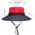 thumbnail image 6 of Classic Ponytail Sun Hat for Women,Mesh Bun Ponytail-Hole Bucket Hat UV Protection Wide-Brim Summer Hat Outdoor, 6 of 8