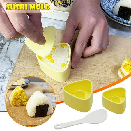 

Clearance Big And Small Triangular Rice Sushi Children s Rice Bento DIY Seaweed Laver Rice With Spoon