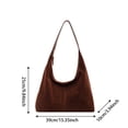 thumbnail image 2 of Shoulder Bag For Elegant Soft Crossbody Boho Handbag (Brown One Size), 2 of 4