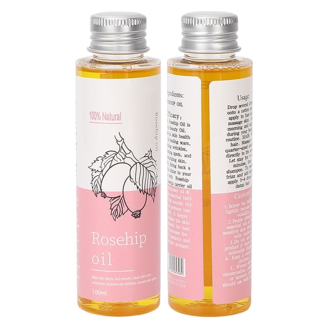 Aceite Esencial Mosqueta, Aceite Esencial Para El Cuidado De La Piel Pequeño Y Bien Sellado, 100 Ml Para Hombres Para El Cuerpo