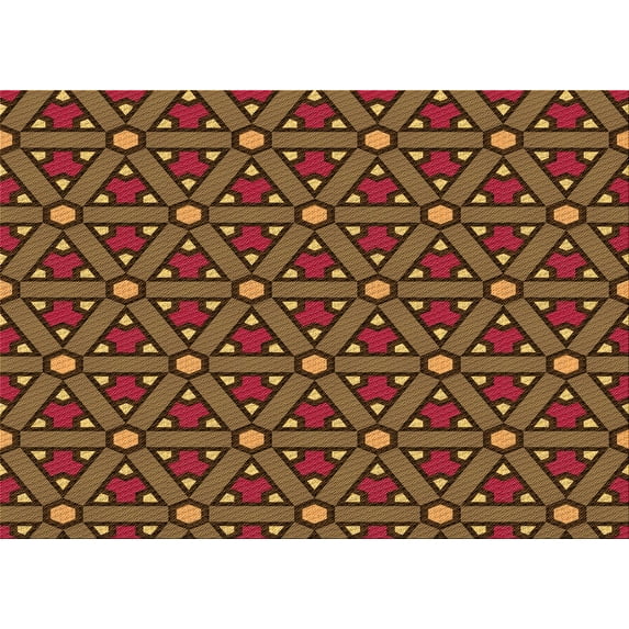 Ahgly Company Indoor Rectangle Patterned Sedona Brown Area Rugs, 2' x 4'