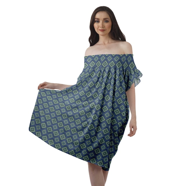 Moomaya Printed Poly Crepe Tunic Plus Size Womens Dresses Sleeveless Ladies Top