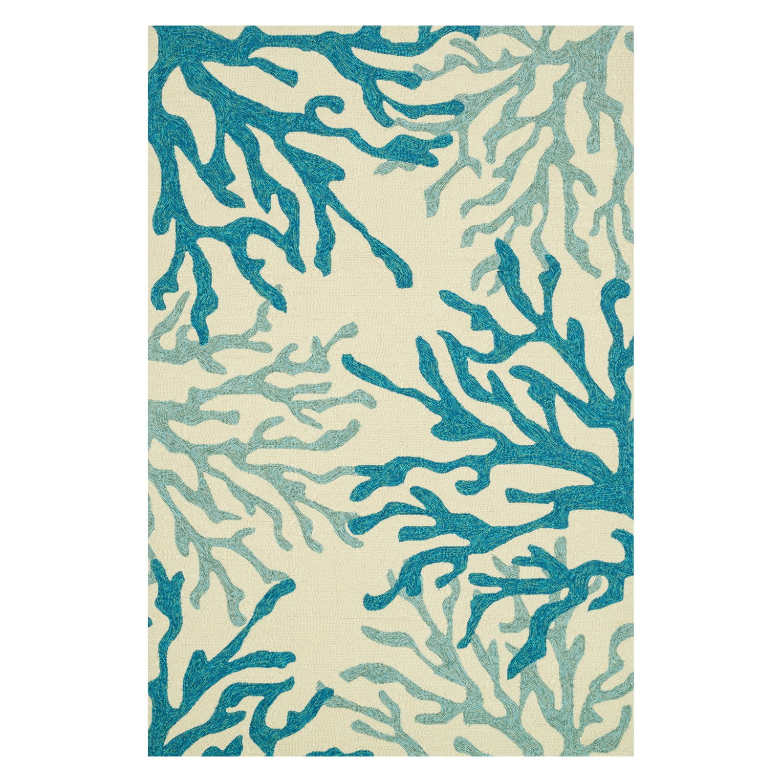 Loloi Ventura Indoor / Outdoor Rug Blue / Coral