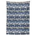 thumbnail image 3 of Ambesonne Fish Tablecloth Rectangular Table Cover, Cartoon Aquarium, 60"x90", Slate and Cadet Blue Tan, 3 of 4