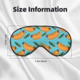 thumbnail image 4 of Uemuo Hot Dog 5 Pattern Sleep Eye Mask - Light Blocking Sleep Mask Blocking Out Light Perfectly, Soft and Comfortable Night Eye Mask, Eye Blinder, 4 of 7